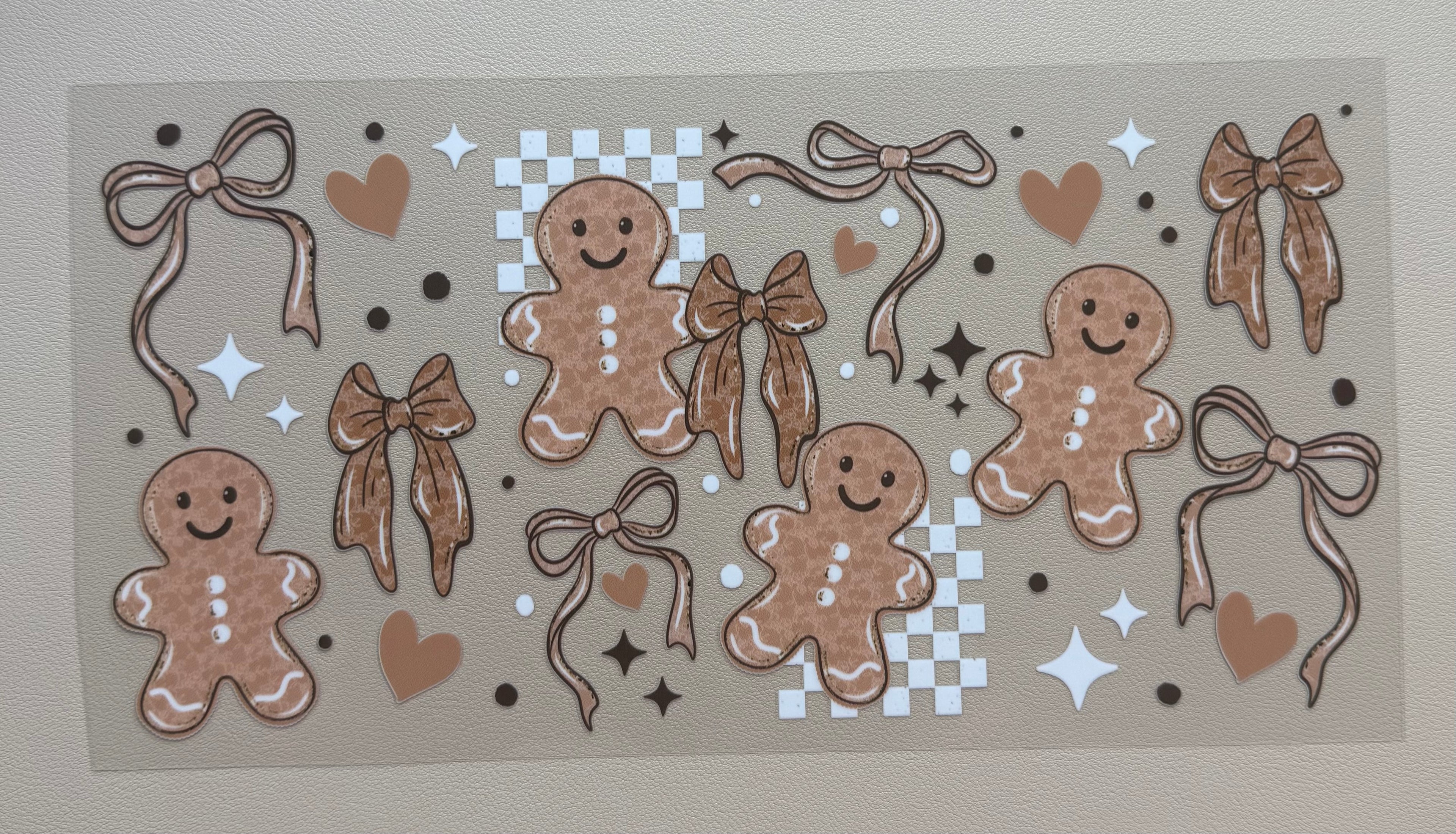 Gingerbread Men And Bows