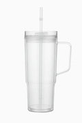 40oz Acrylic Customizable Snow Globe Tumbler With Handle