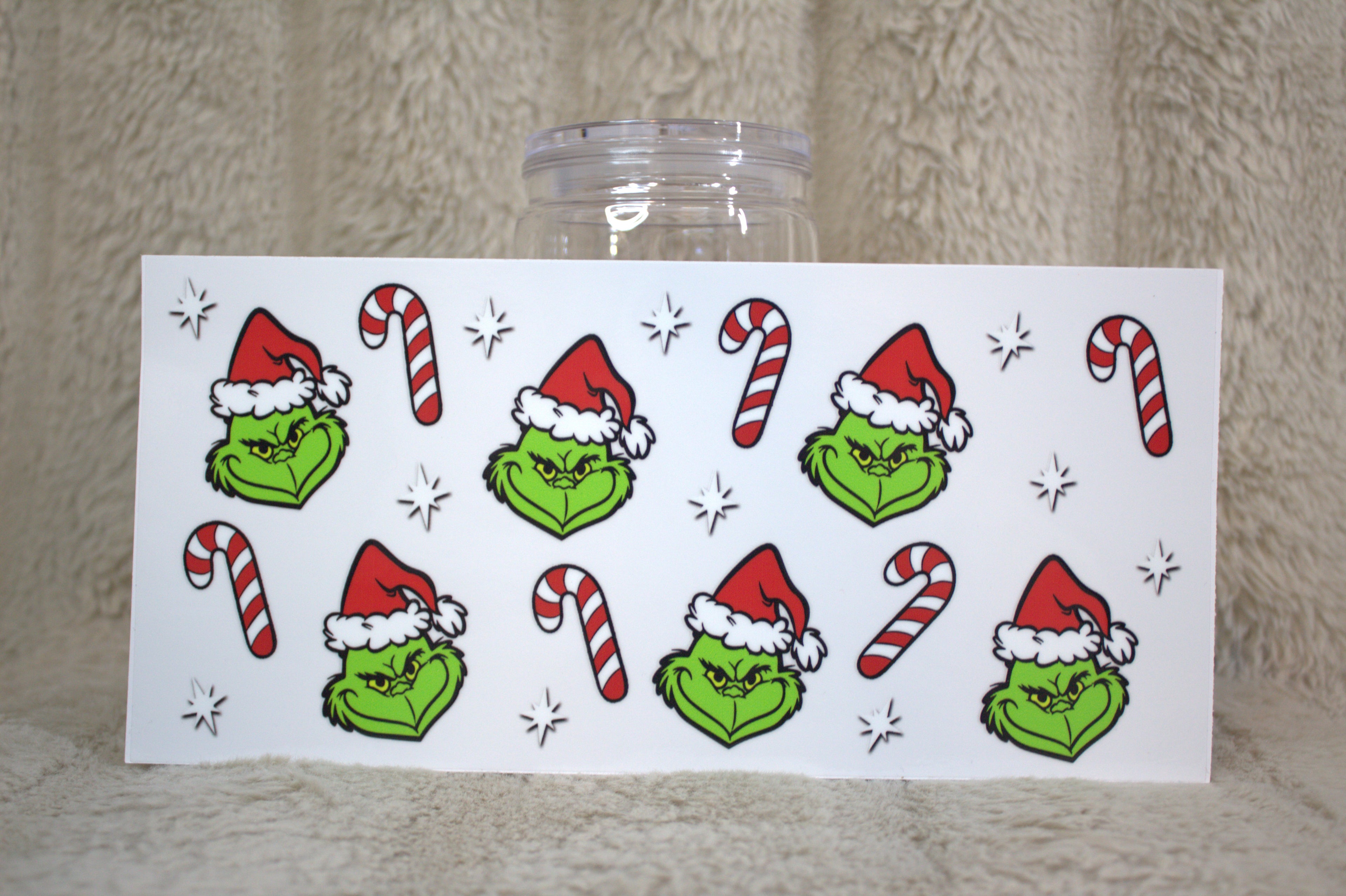Grinch Candy Canes Cup Wrap