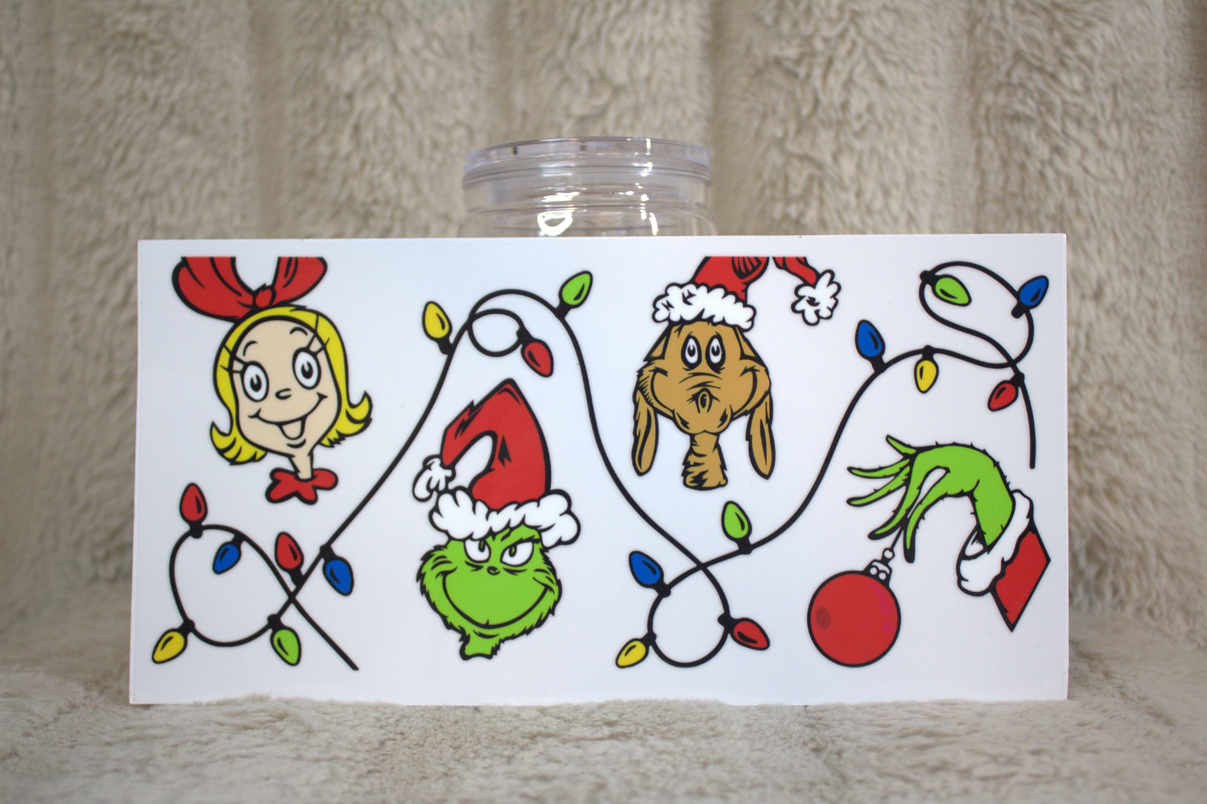 Grinch Character Lights Cup Wrap