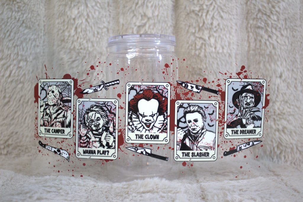 Horror Movie Character Taro Card Cup Wrap