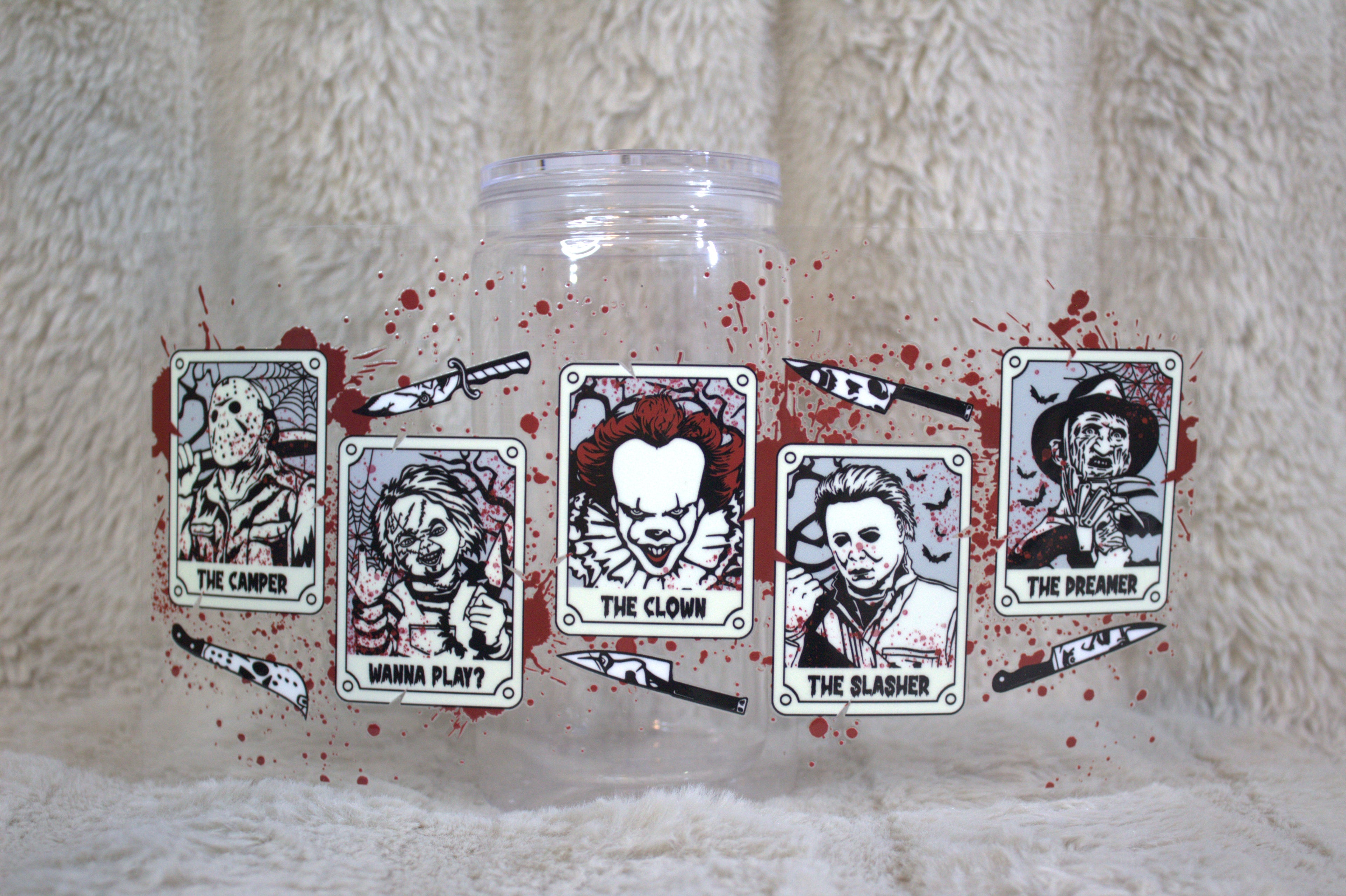 Horror Movie Character Taro Card Cup Wrap